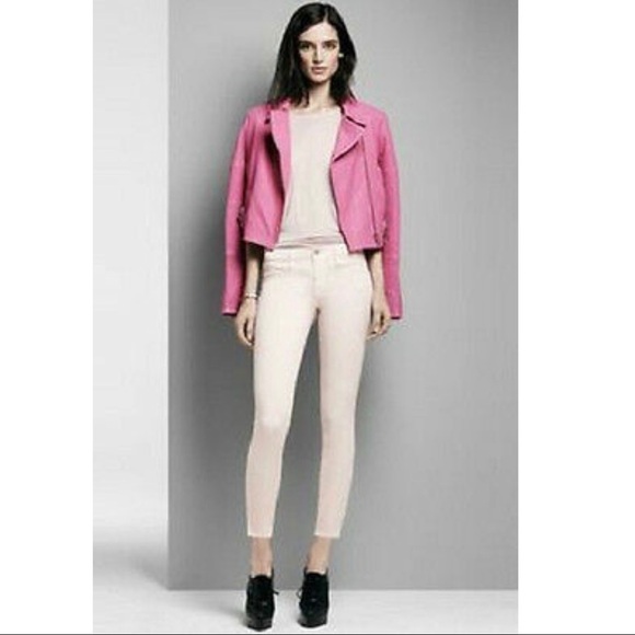 J Brand for Theory Pink Powder Skinny Leg Jeans - Picture 1 of 12